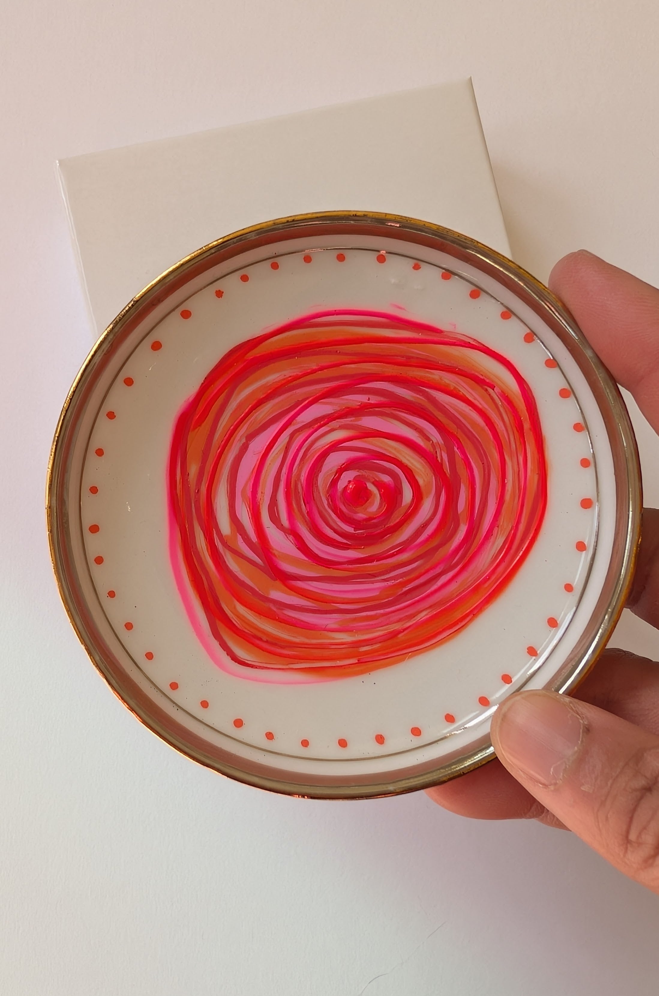 Spiral Heart Vintage 3" Trinket Dish 7