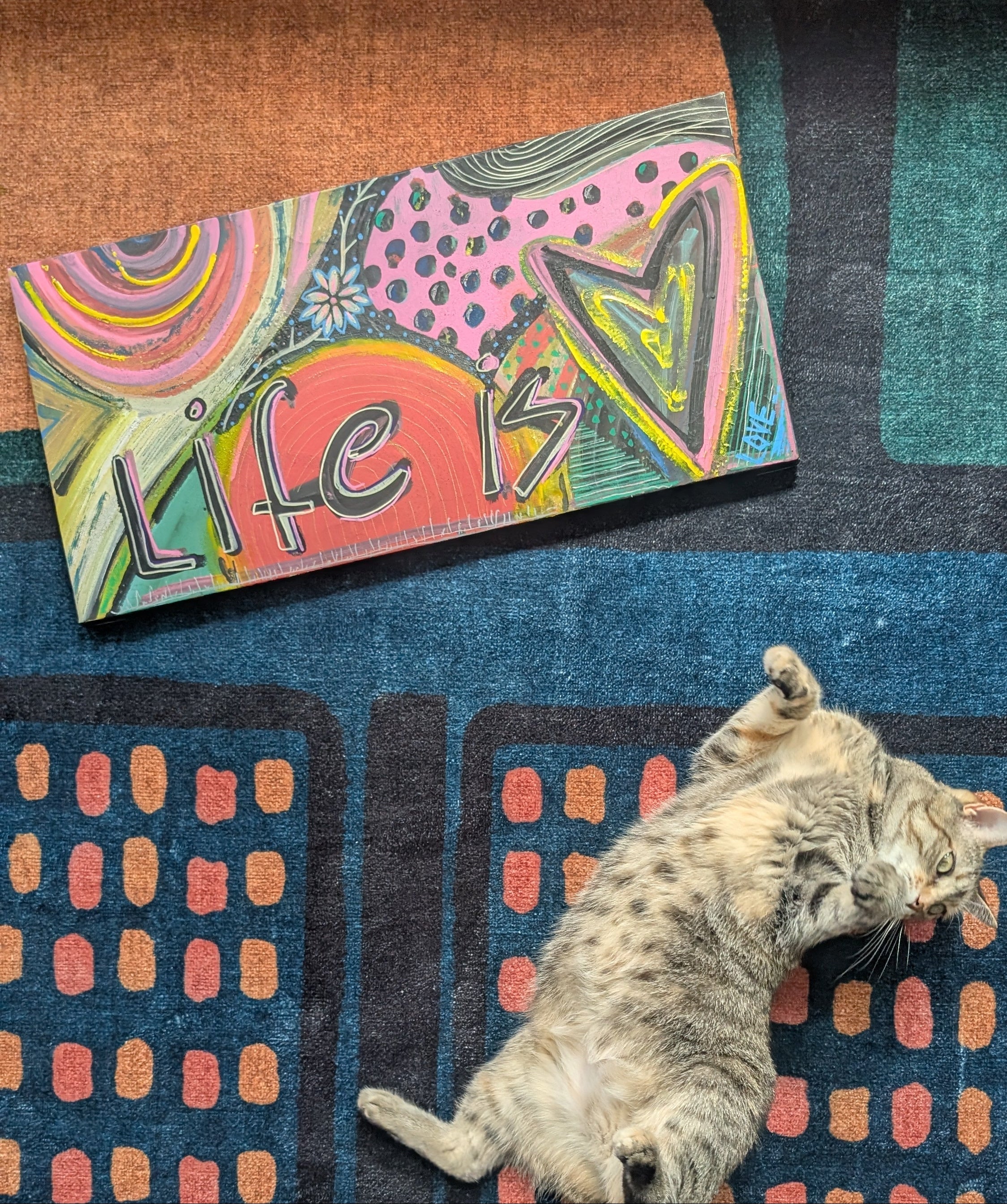 life is love painting by loveleen