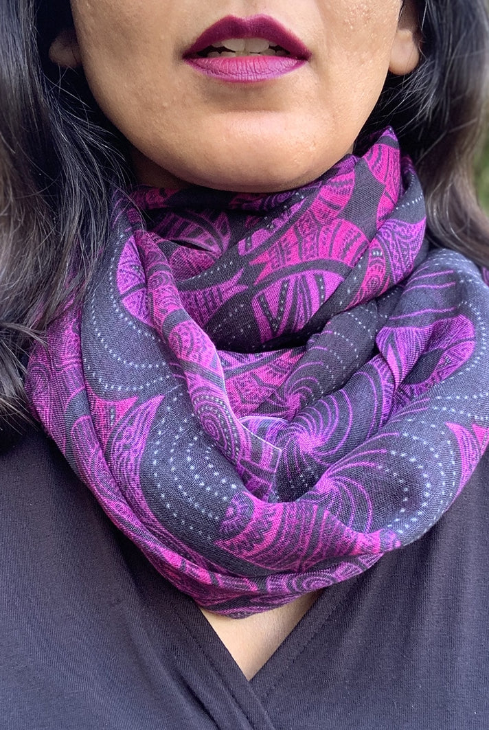 Purple Scarf: I am Infinite like the Universe