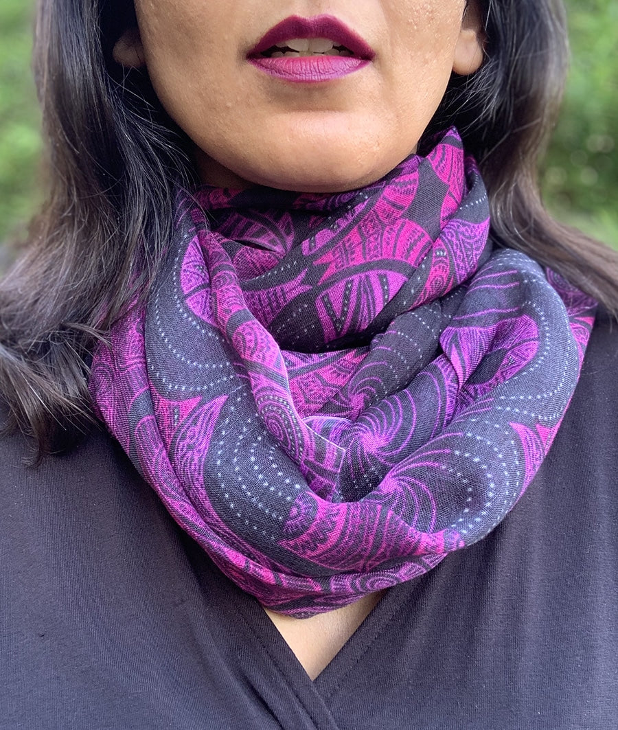 Purple Scarf: I am Infinite like the Universe