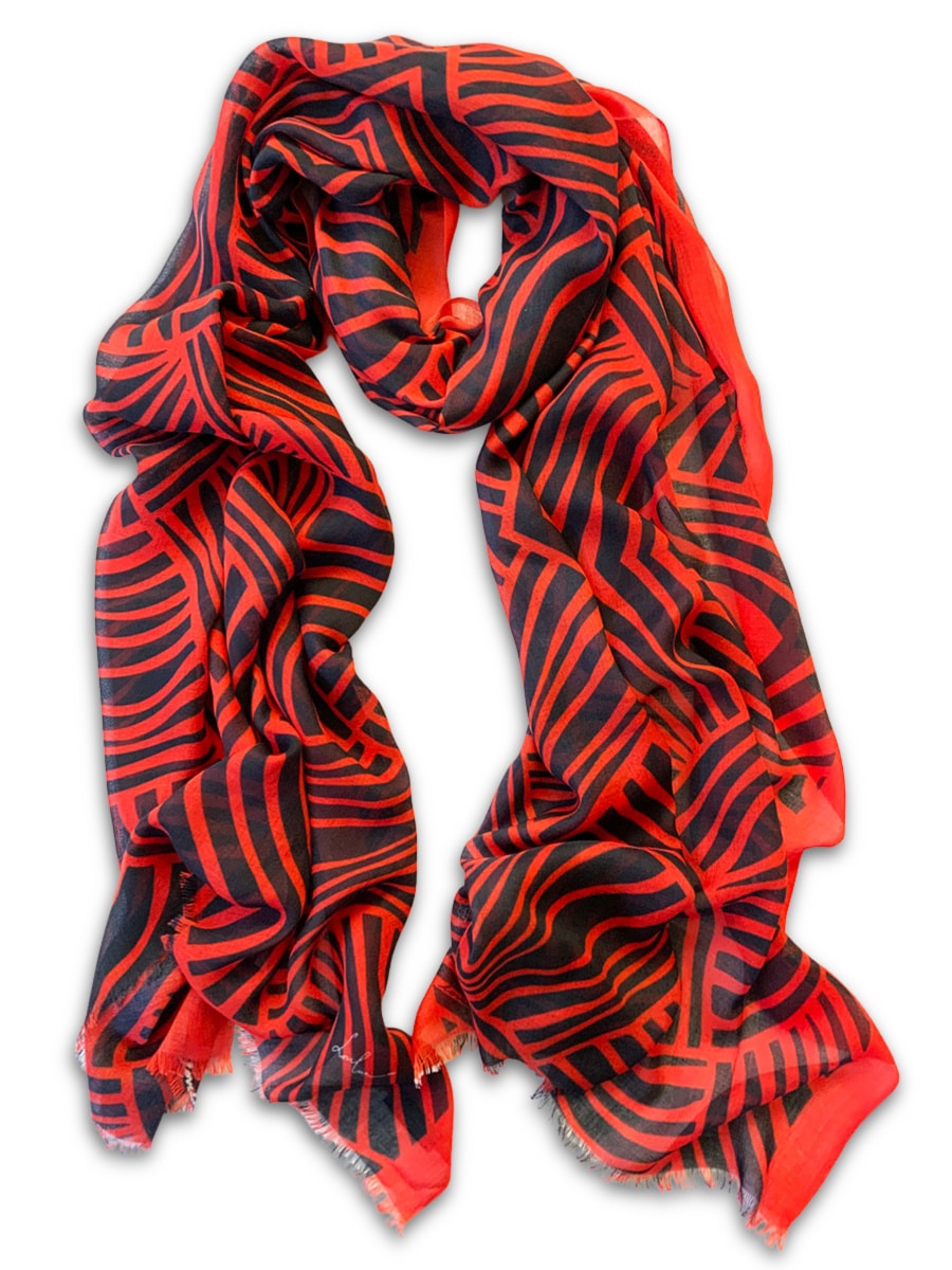 2022-scarf-playful-orange-lines