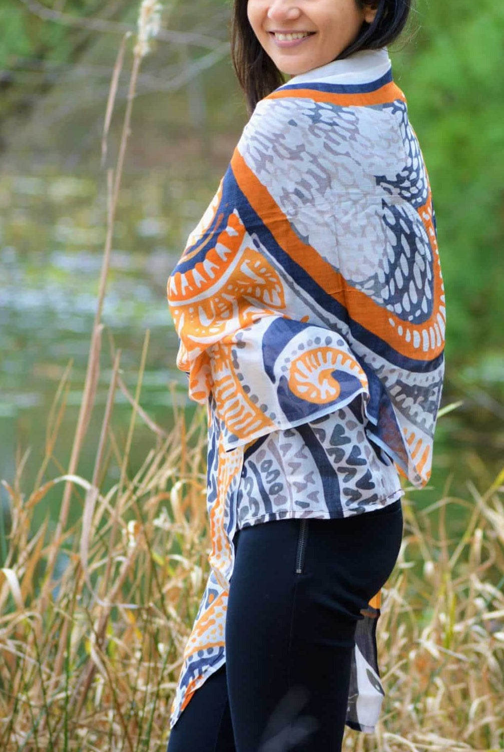 I embody peace modal scarf - orange
