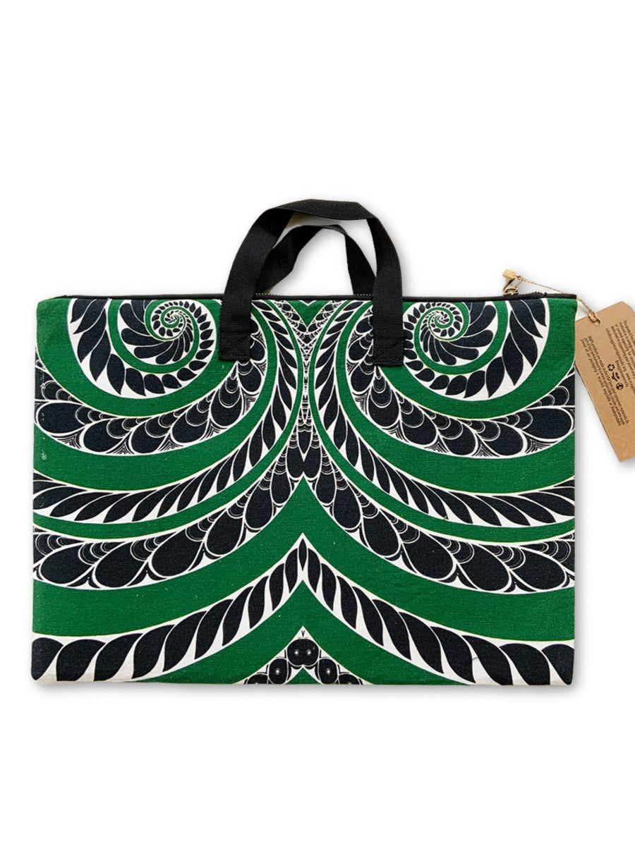 3-laptop bag-green-black-1