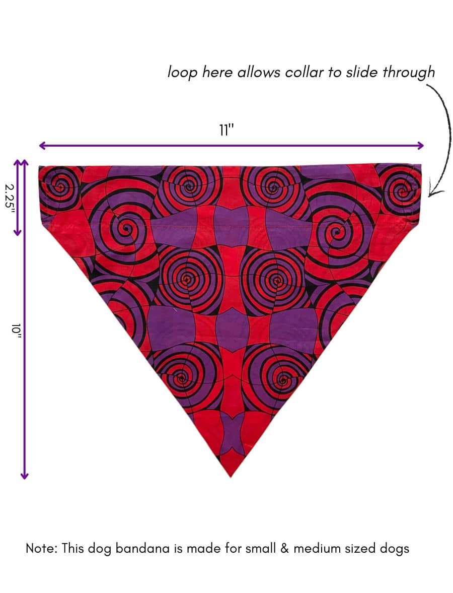 Pet-bandana-purple-red