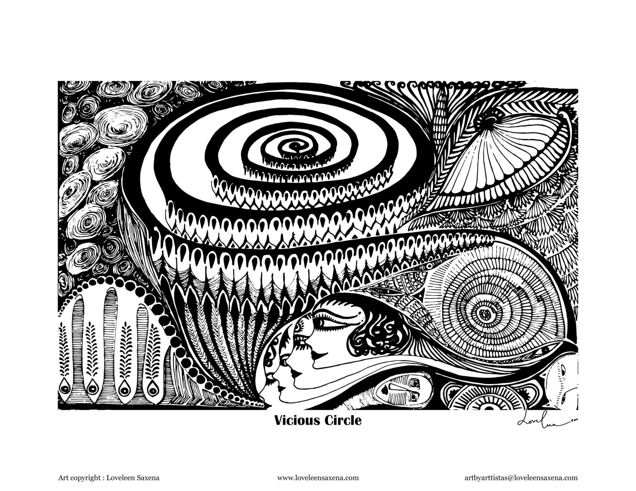 vicious circle art work
