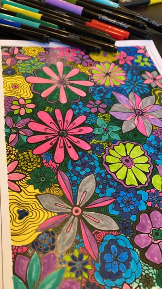 I am beauty color art print