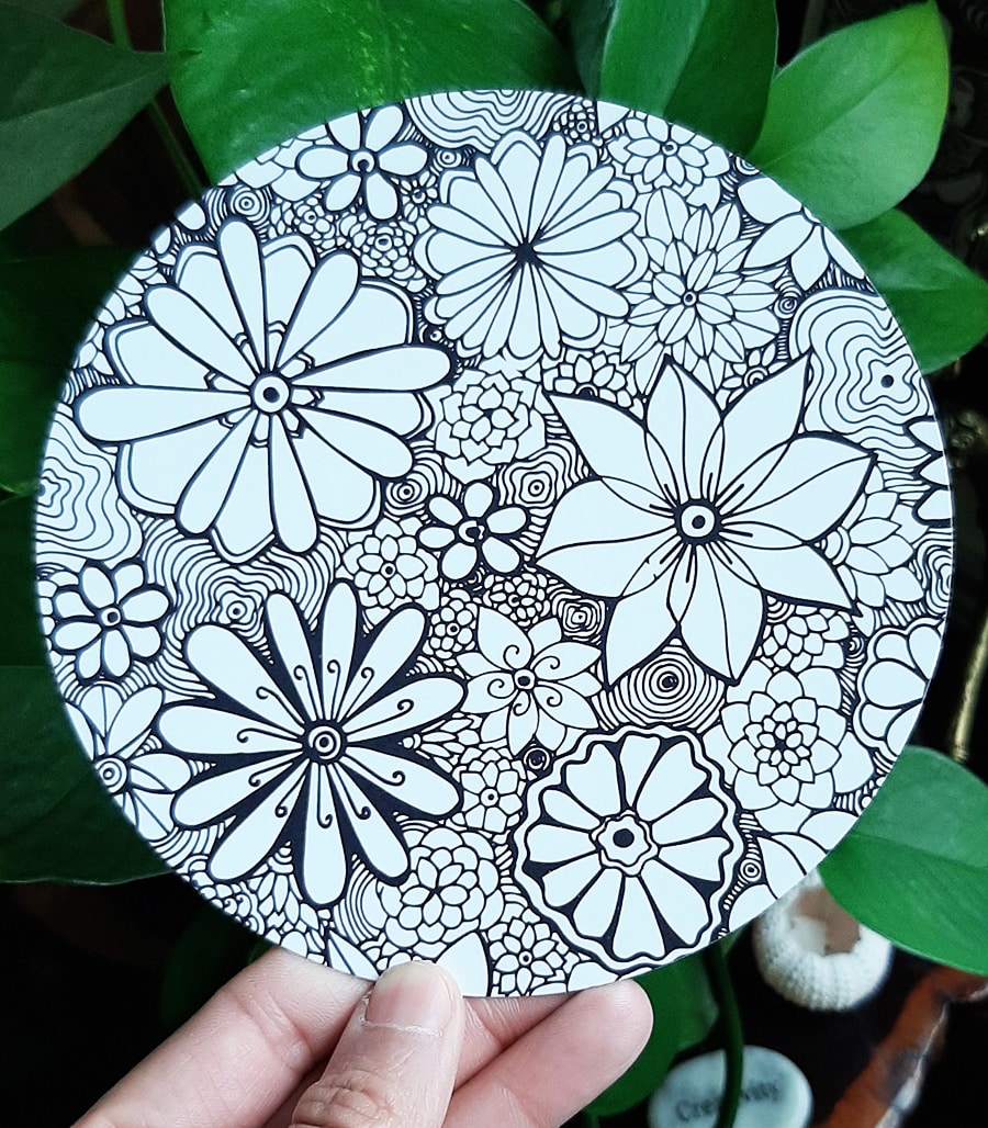 Spread joy with flowers art card