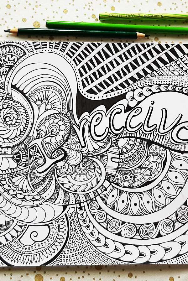 I receive coloring page