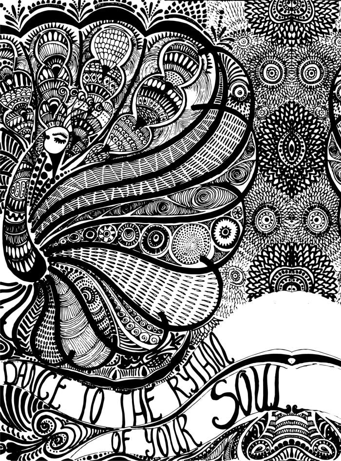 Coloring page-Rhythm of your Soul