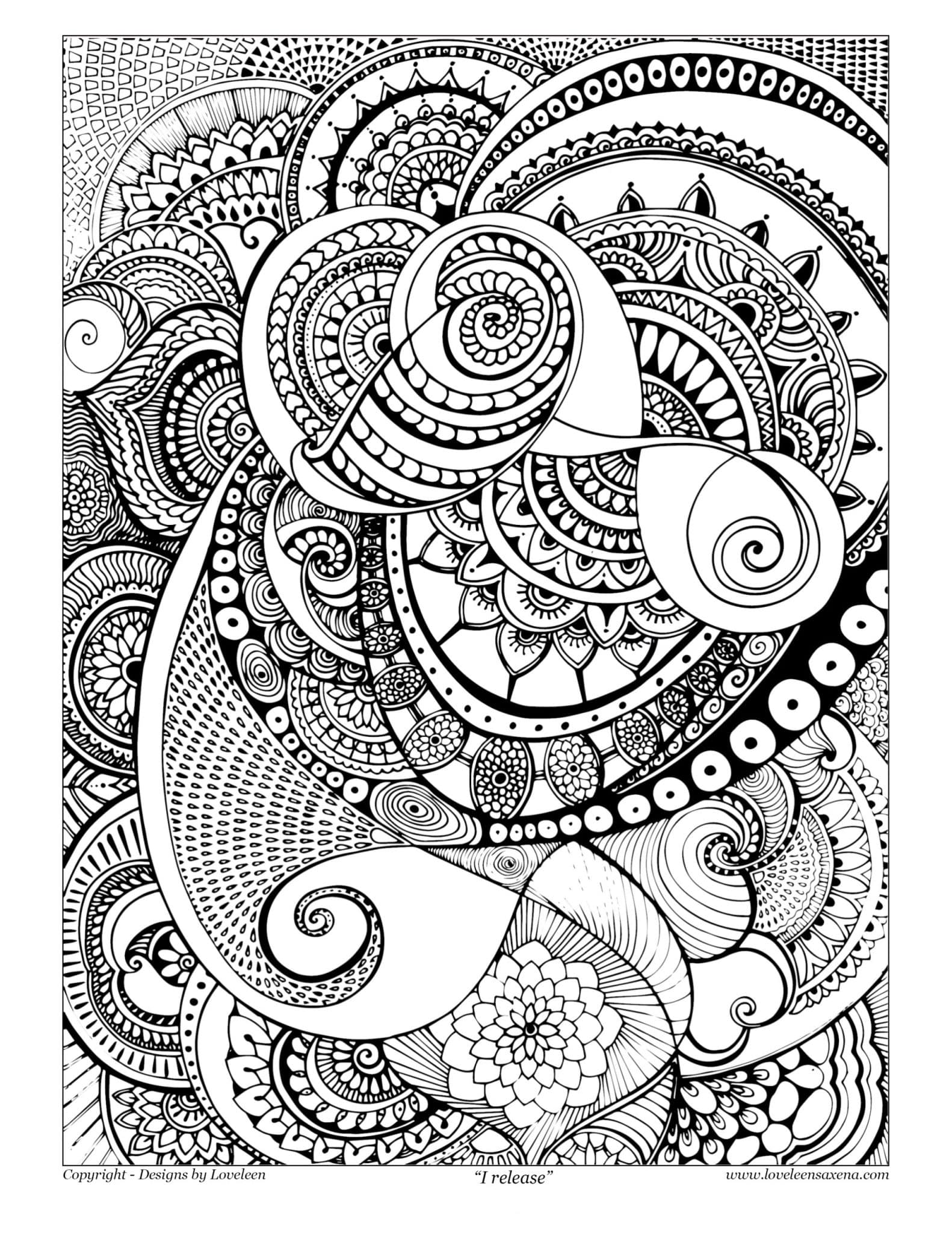 I Release Coloring Page