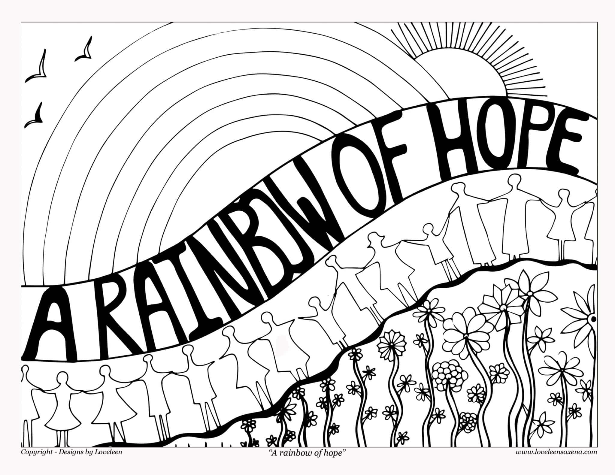 A Rainbow of Hope - Art