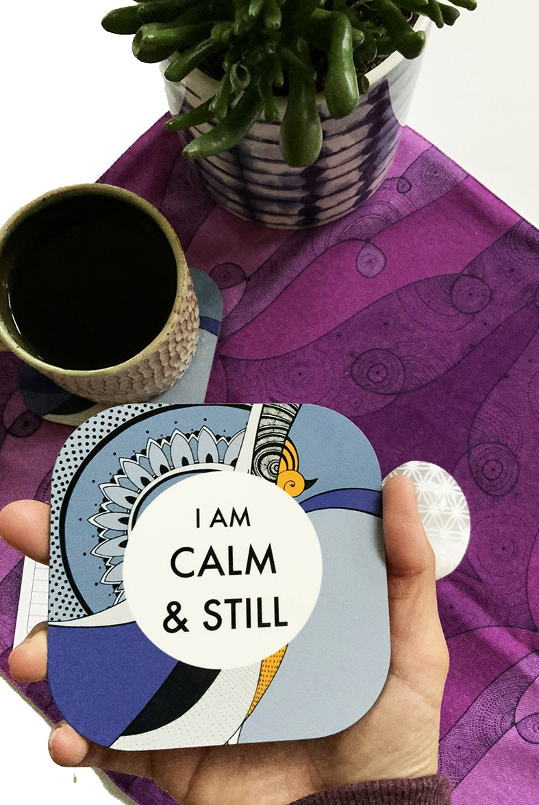 mantra coaster-I AM-calm-and-still