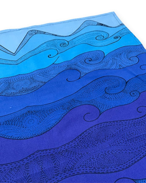 Ocean fills with peace tea towel - picnic idea