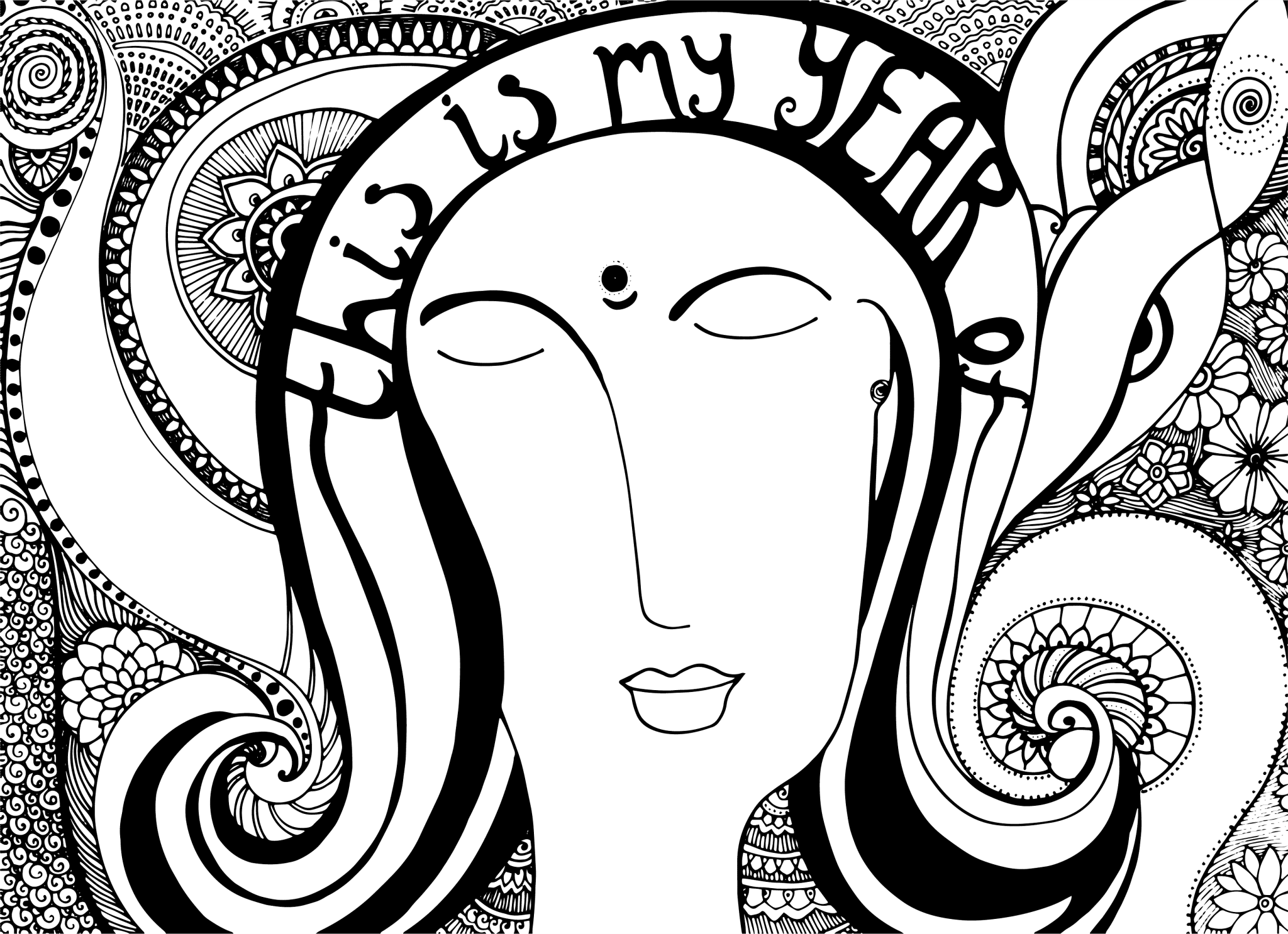 this is my year coloring page