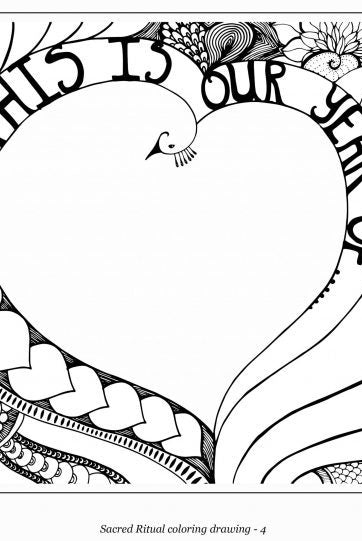 sacred ritual of the year coloring page