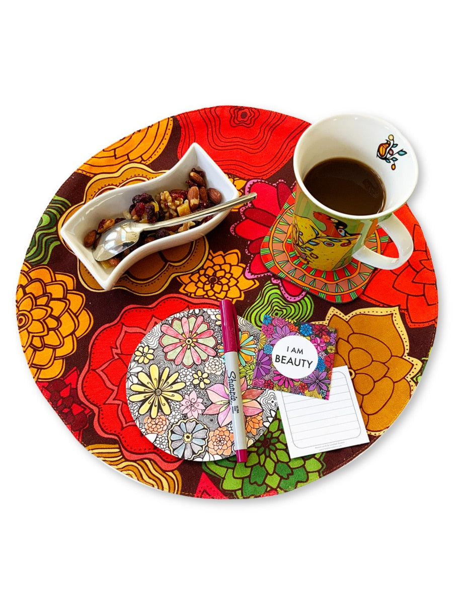 Placemat-red-orange-flowers-fall-home-kitchen