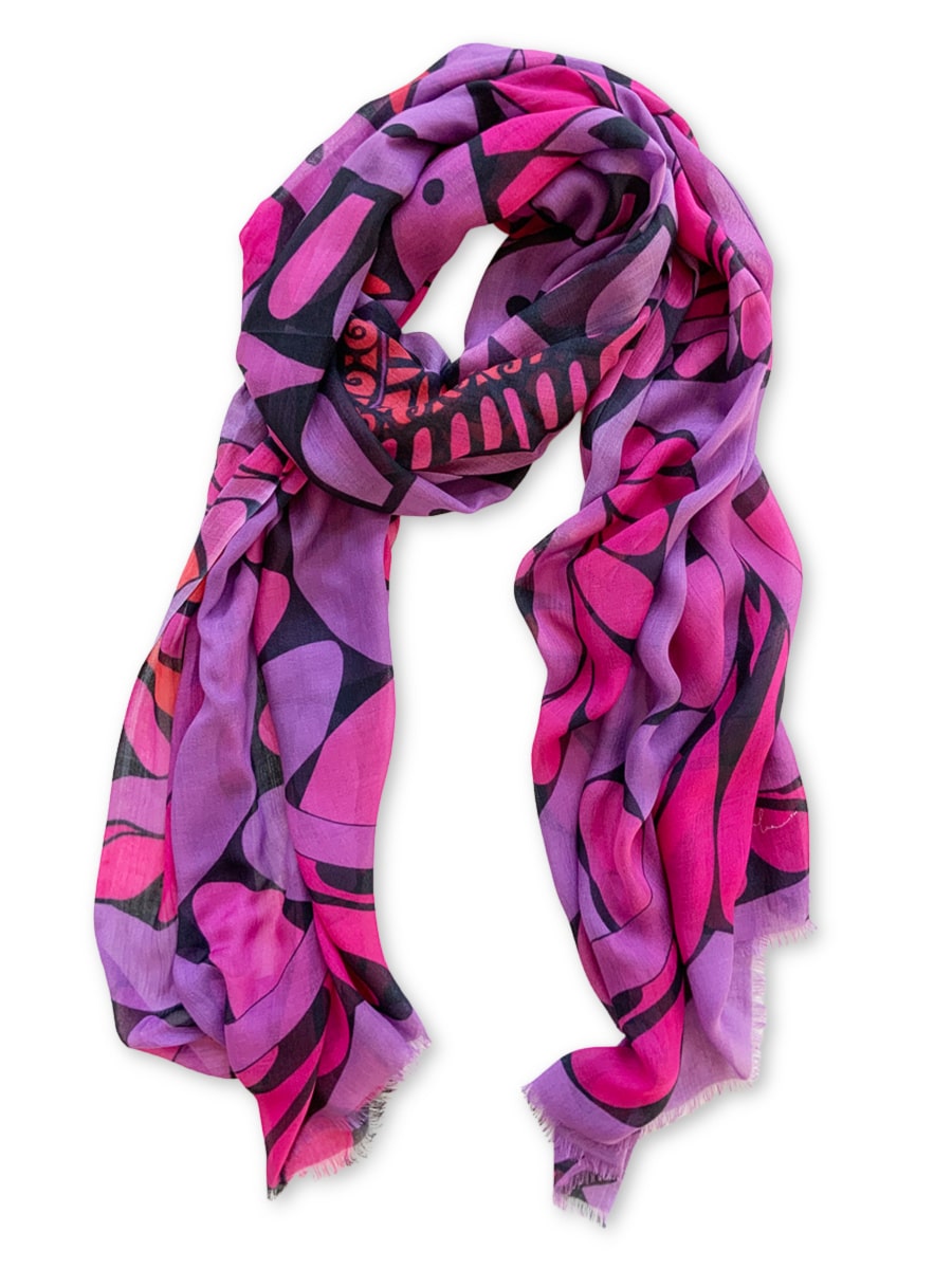 SCARF-I am Abundant-purple-pink