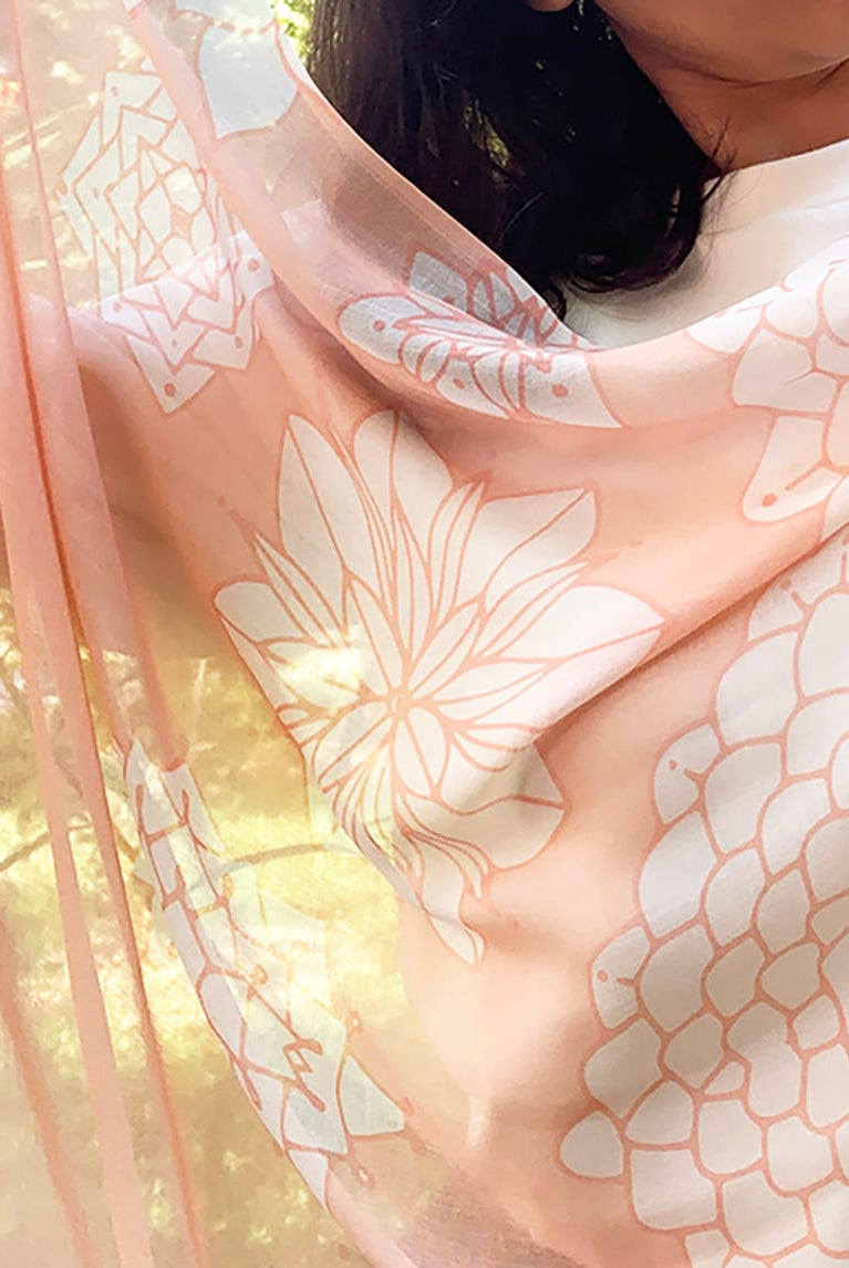miracles-scarf-peach-white