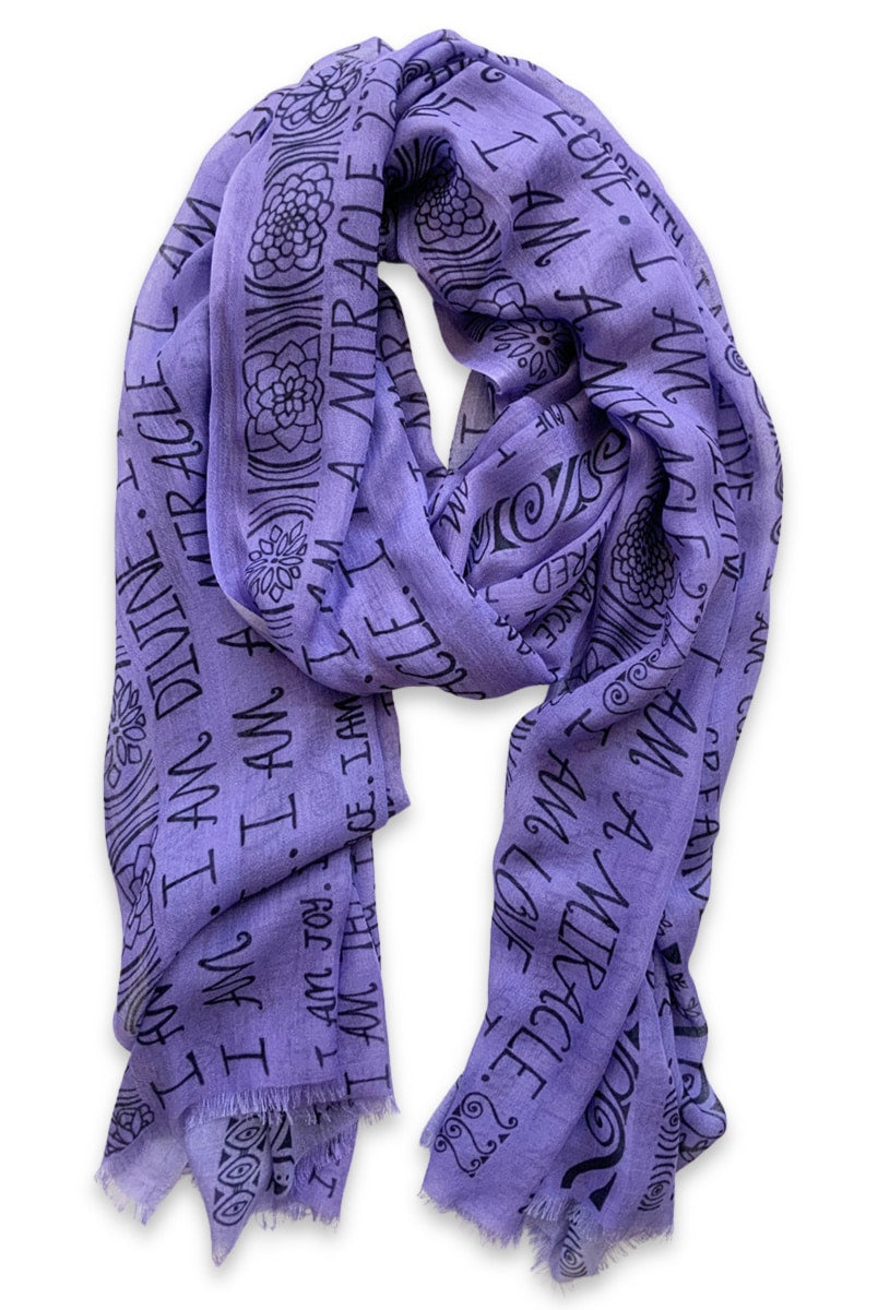 SCARF-I AM-mantra-slate-blue-23