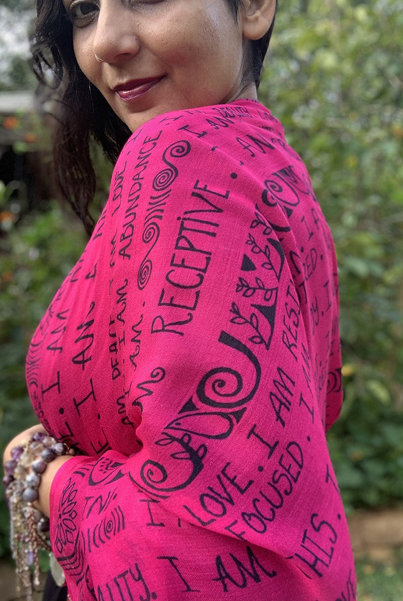 SCARF-I AM-mantra-majenta-19