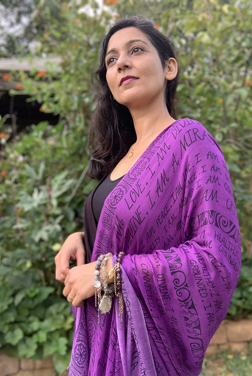 SCARF-I AM-mantra-purple-13