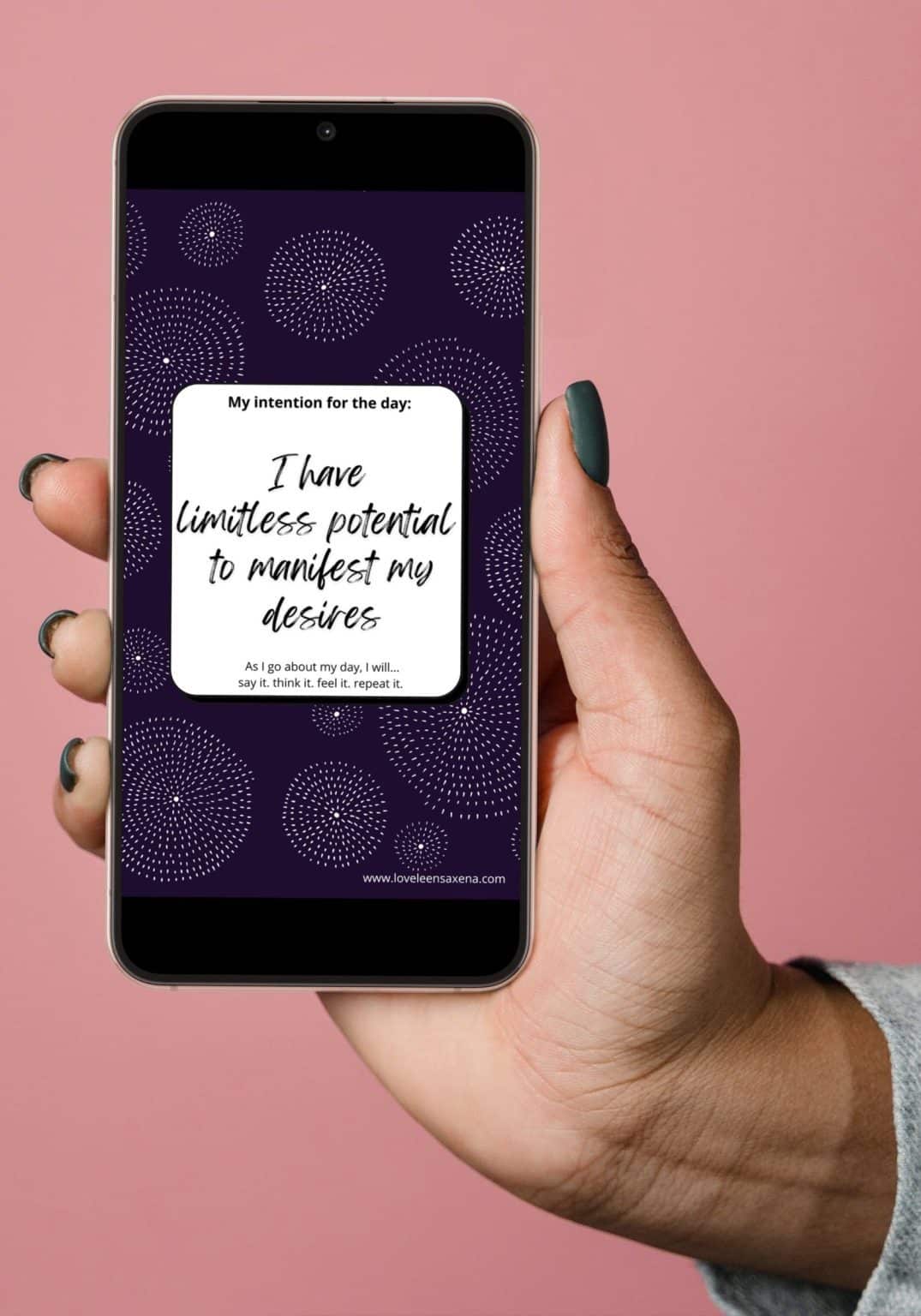 smartphone wallpaper mockup