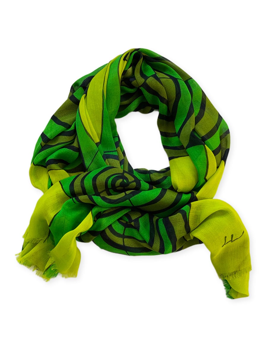 Scarves-spiral-green-yellow