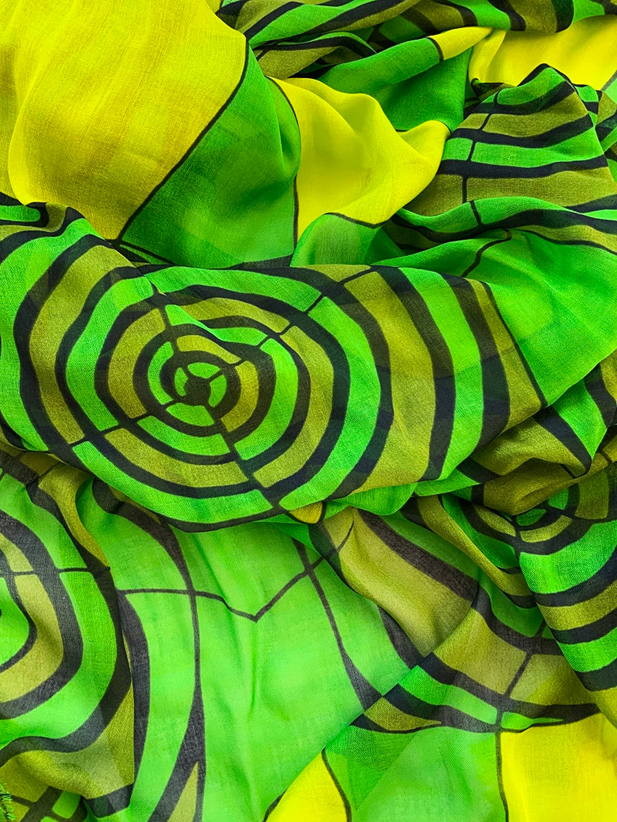 Scarves-spiral-green-yellow