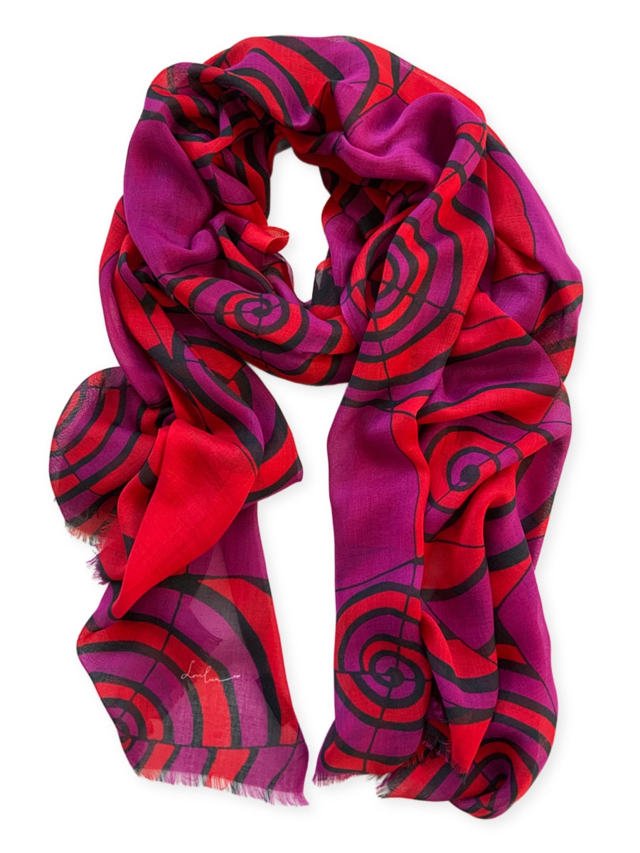 Scarves-spiral-purple-red