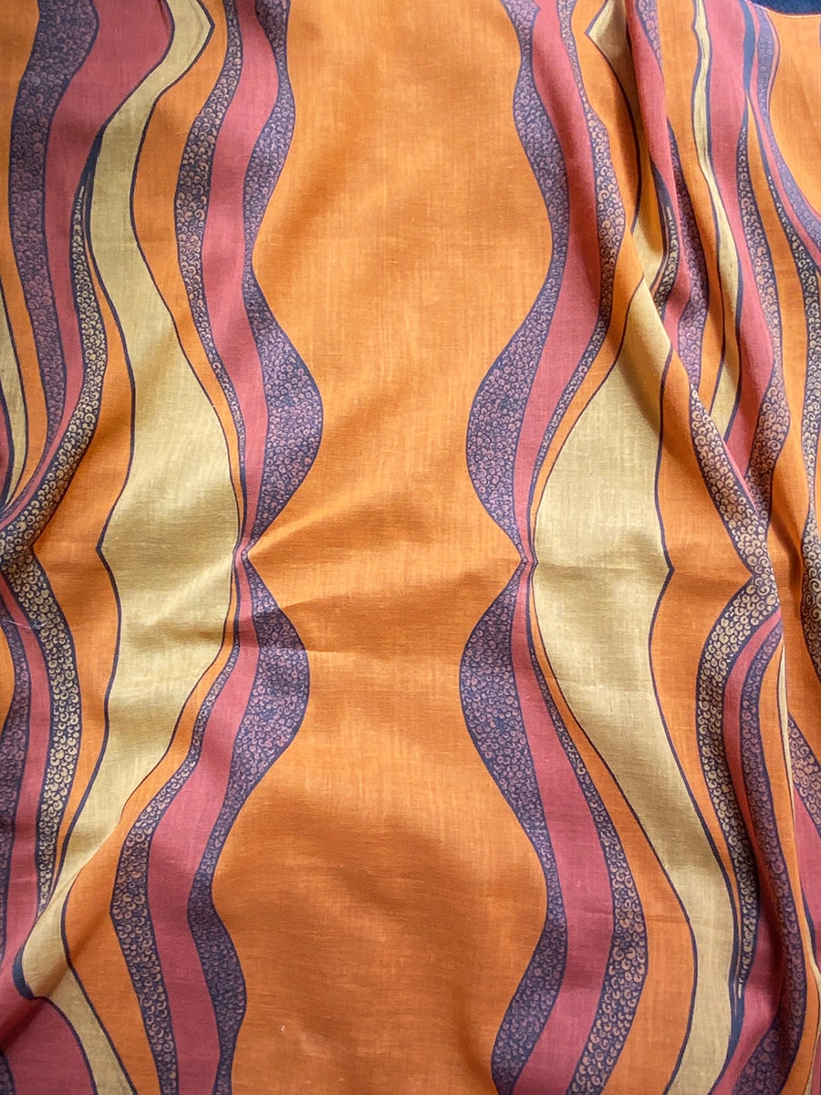 square sunset orange bandana