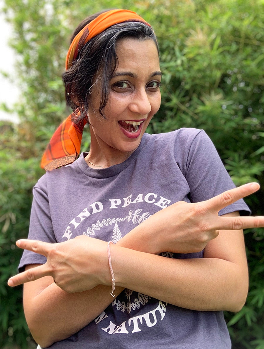 square sunset orange bandana