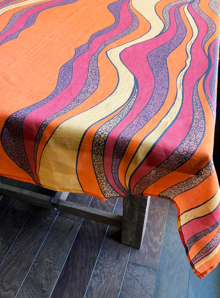 Sunset-table-cloth-orange