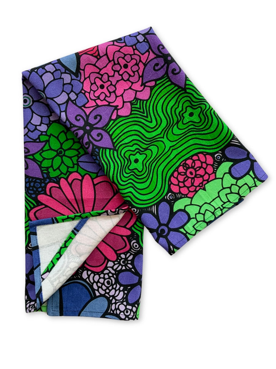 tea-towels-Bloom-boldly-blue-green-pink-plain