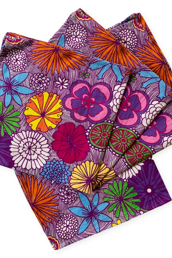Lovely colorful flowers table napkin-spring colors