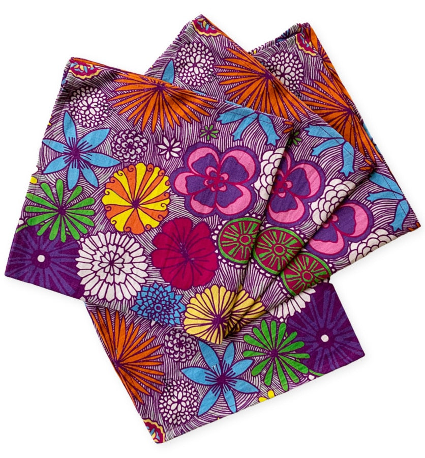 Lovely colorful flowers table napkin-spring colors