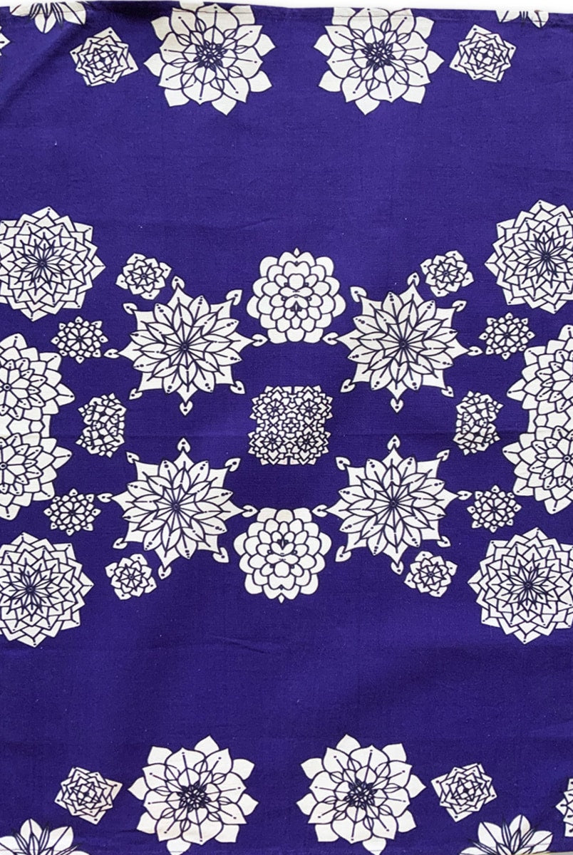 Tea-towel-flower-blue-plain