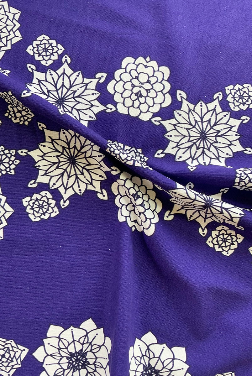 Tea-towel-flower-blue-plain