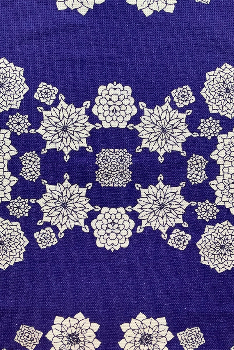Tea-towel-flower-blue-waffle