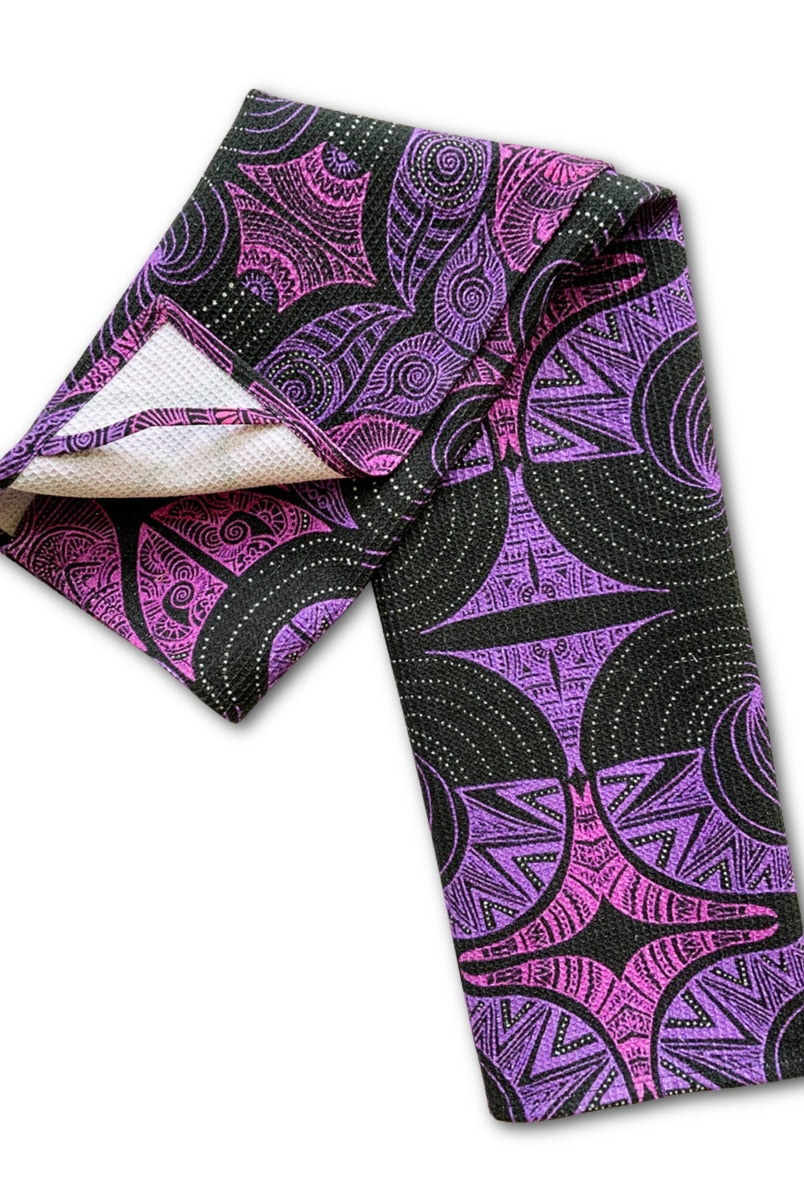 Tea-towel-black-purple-waffle