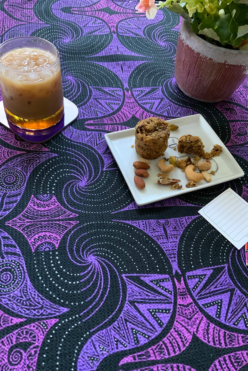 Tea-towel-black-purple-waffle