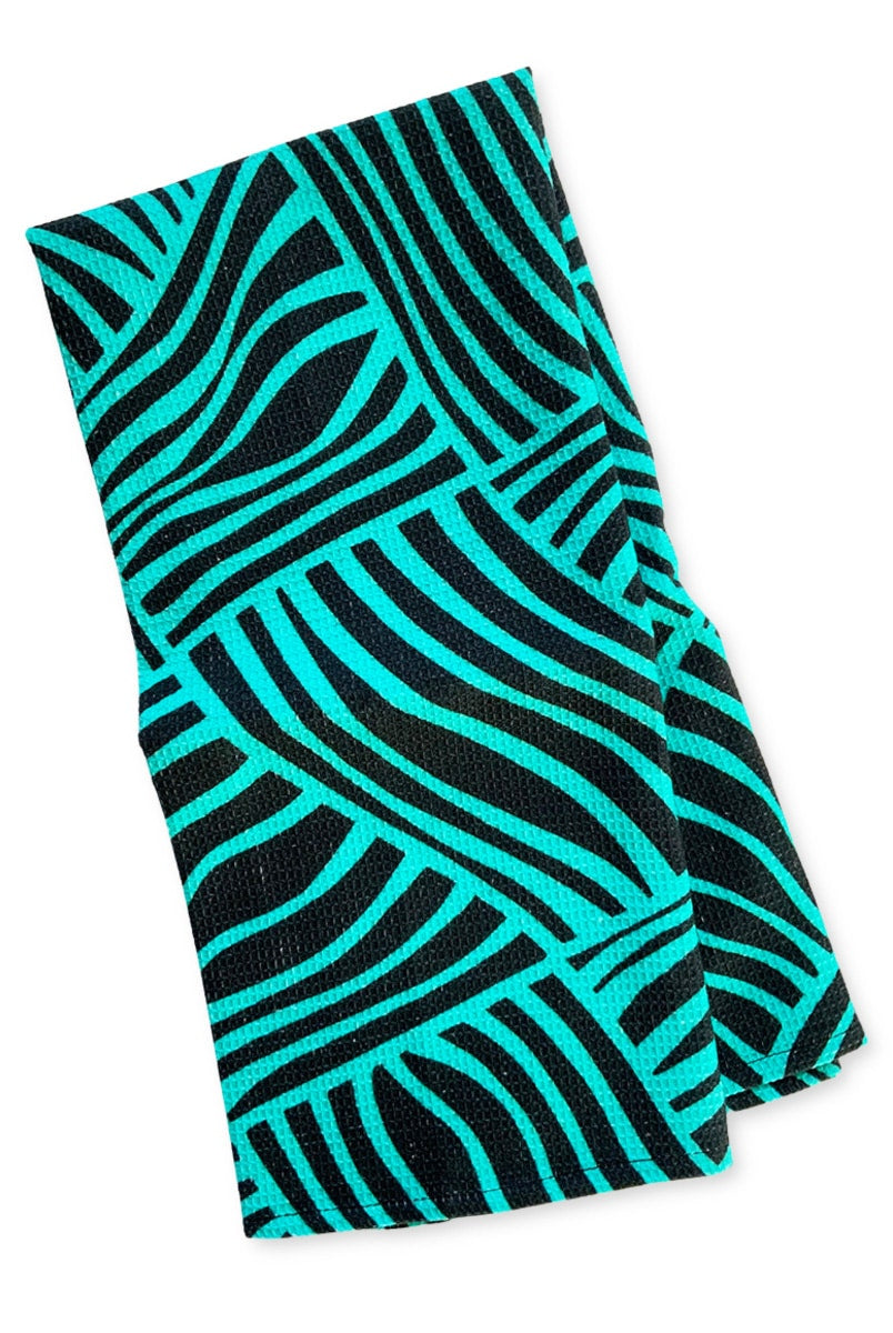 Tea-towel-waffle-lines-blue-black-pattern