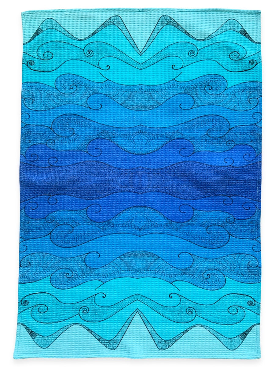 Tea-towels-ocean-blue-middle-waffle-4