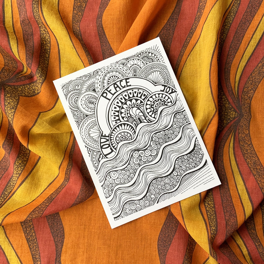 Fire in my soul - old wood piece transformed into art