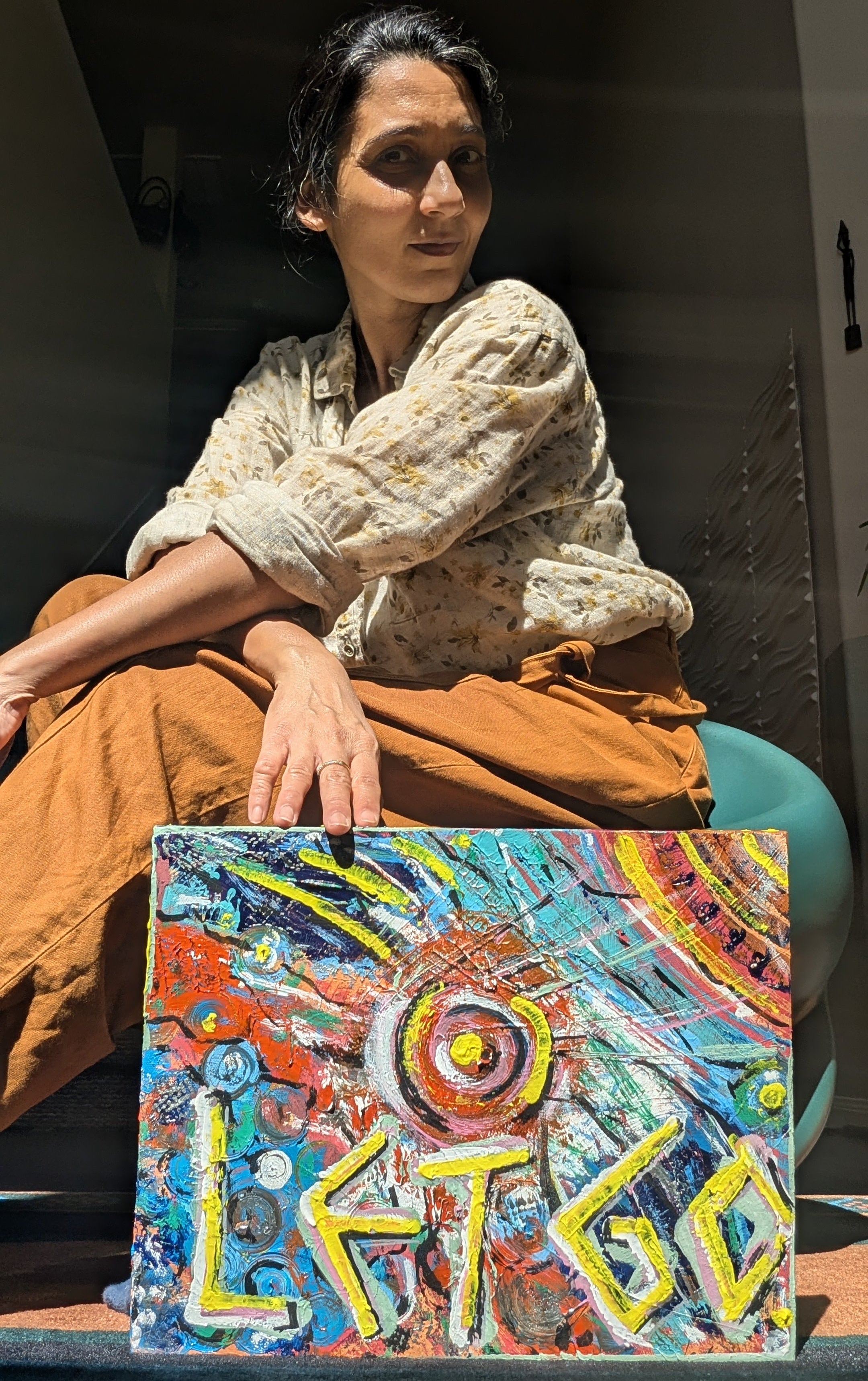 let go painting by loveleen