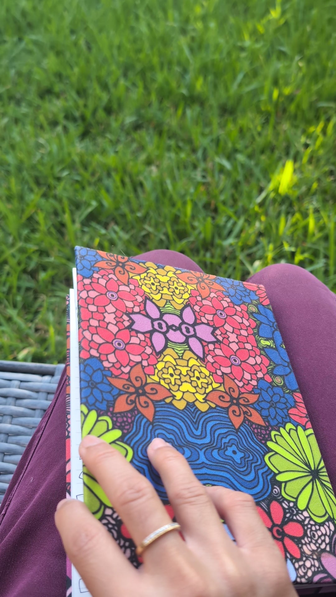 video of morning scribbles in journal