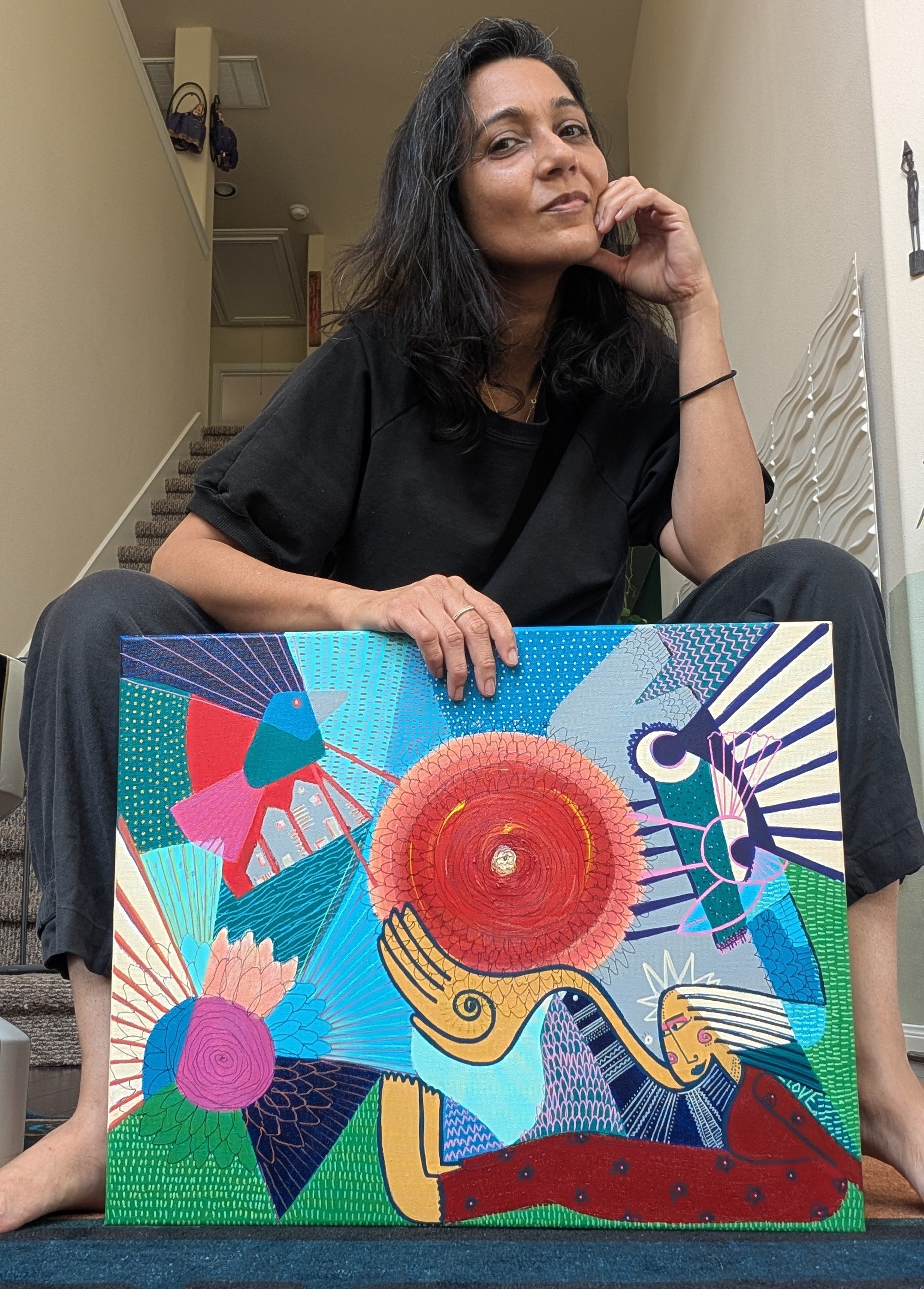 slow morning magic painting by loveleen