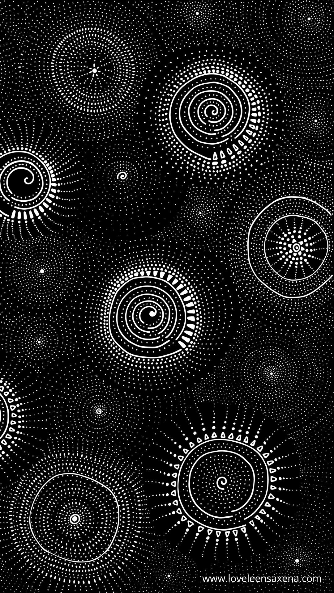 smartphone wallpaper - i am unique-cosmic pattern