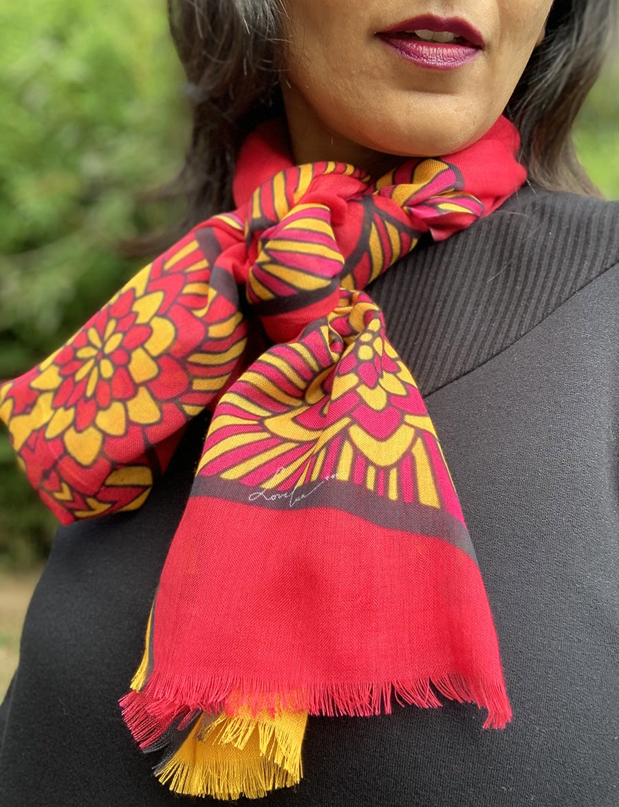 2022-scarf-playful-succulents-magenta-yellow