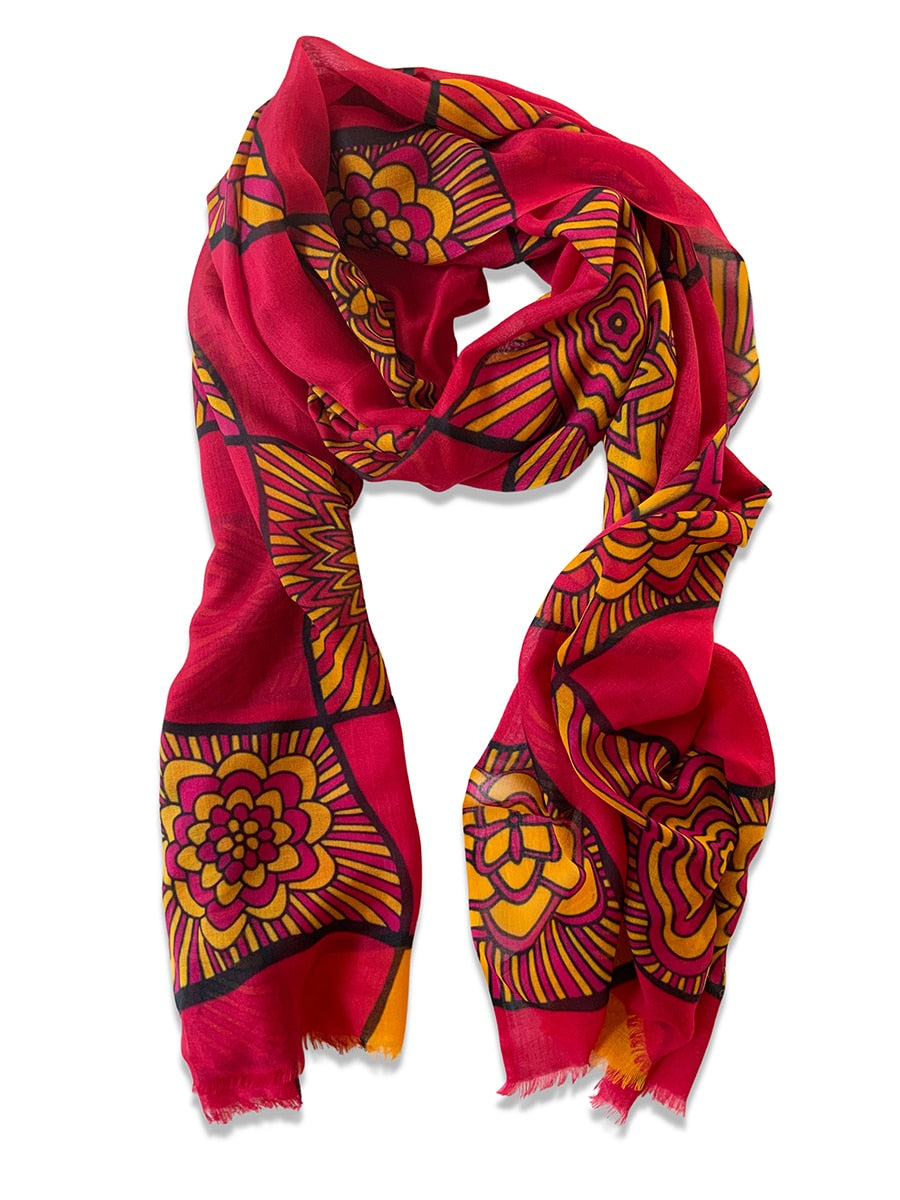 2022-scarf-playful-succulents-magenta-yellow