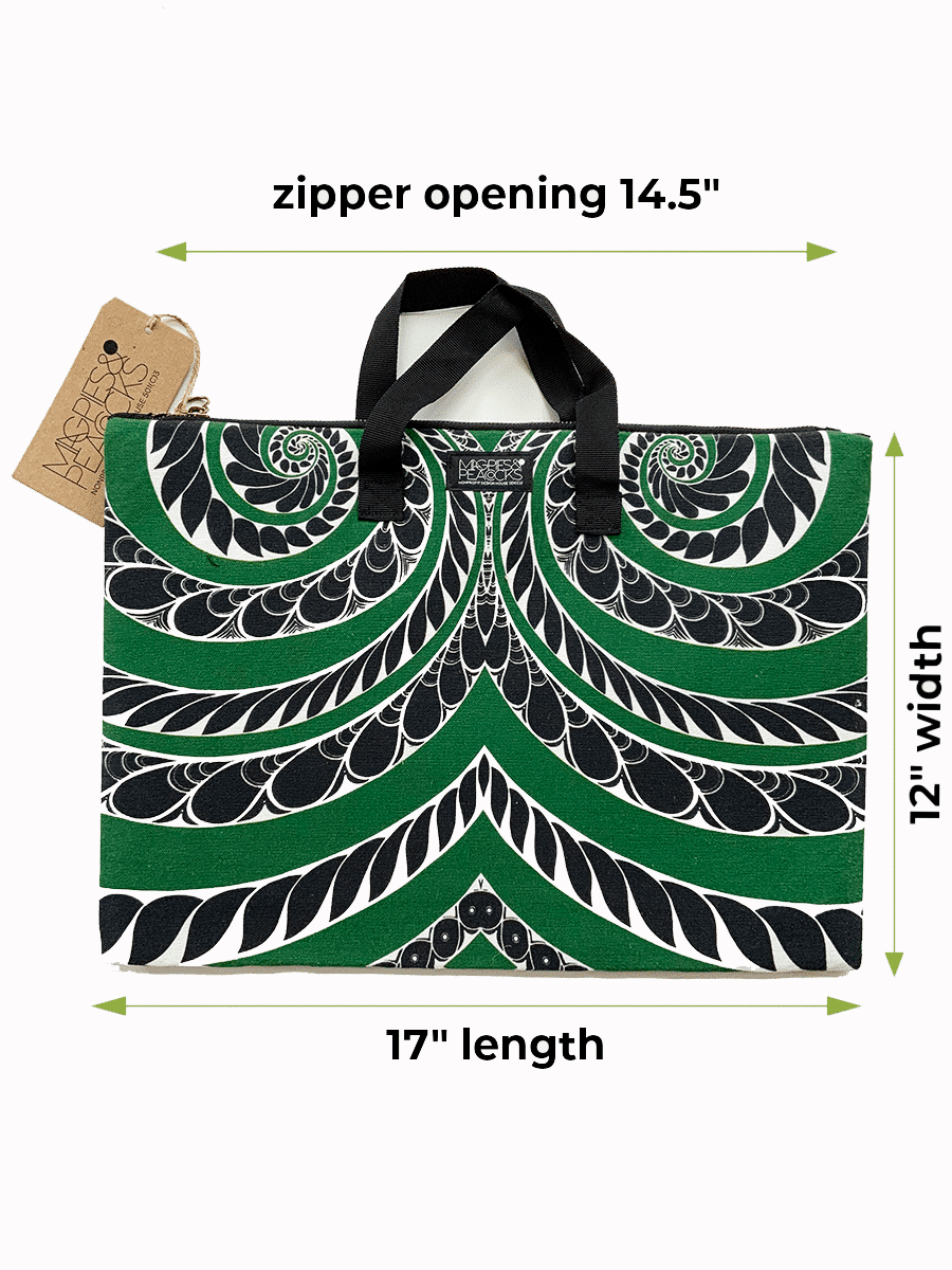 3-laptop bag-green-black-5